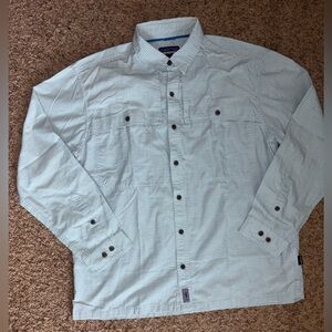 Patagonia Men’s Island Hopper II Long Sleeve Button Down Shirt Size Large